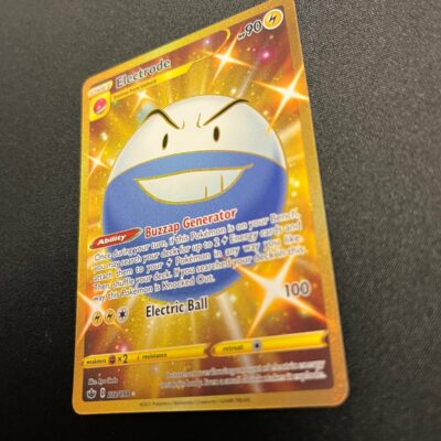 Pokemon Electrode Gold Secret SWSH06: Chilling Reign 222/198