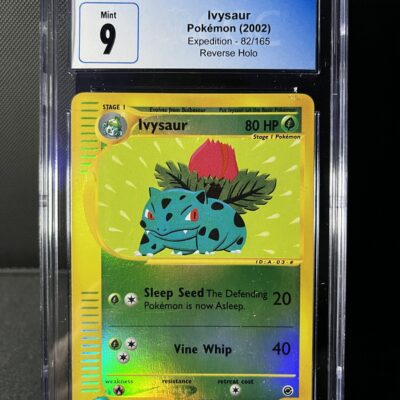 Pokemon Ivysaur E-Reader Pair, CGC 9 and raw