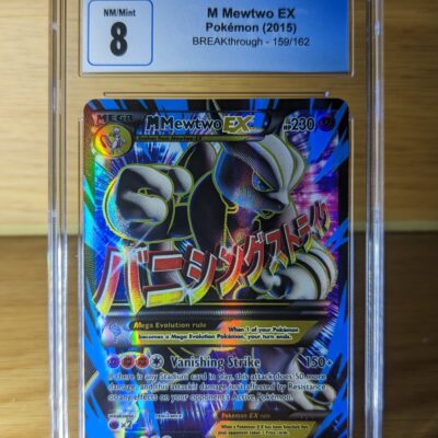 Pokemon M Mewtwo EX 159/162 – Full Art – Graded CGC 8 NM/Mint