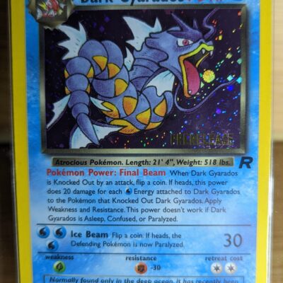 Pokemon Dark Gyarados 8/82 WoTC Team Rocket Prerelease Promo