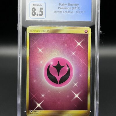 Pokemon CGC 8.5 Fairy Energy Gold Secret Rare