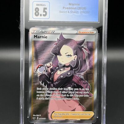 Pokemon CGC 8.5 Marnie Full Art Trainer SW&SH