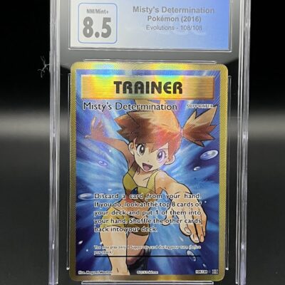 Pokemon CGC 8.5 Misty’s Determination Full Art Trainer