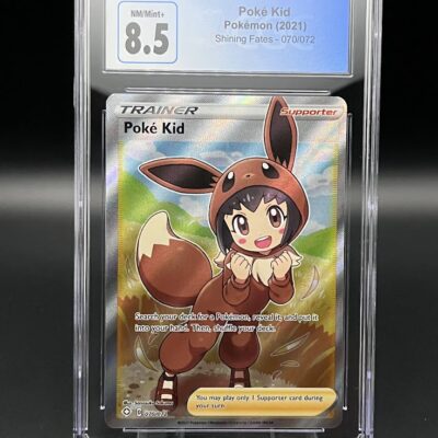 Pokemon CGC 8.5 Poke Kid Full Art Shining Fates