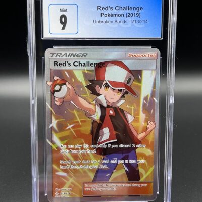 Pokemon CGC 9 Red’s Challenge Full Art Trainer