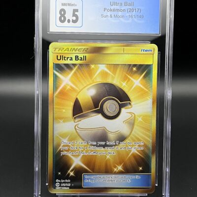 Pokemon CGC 8.5 Ultra Ball Gold Rare Brilliant Stars